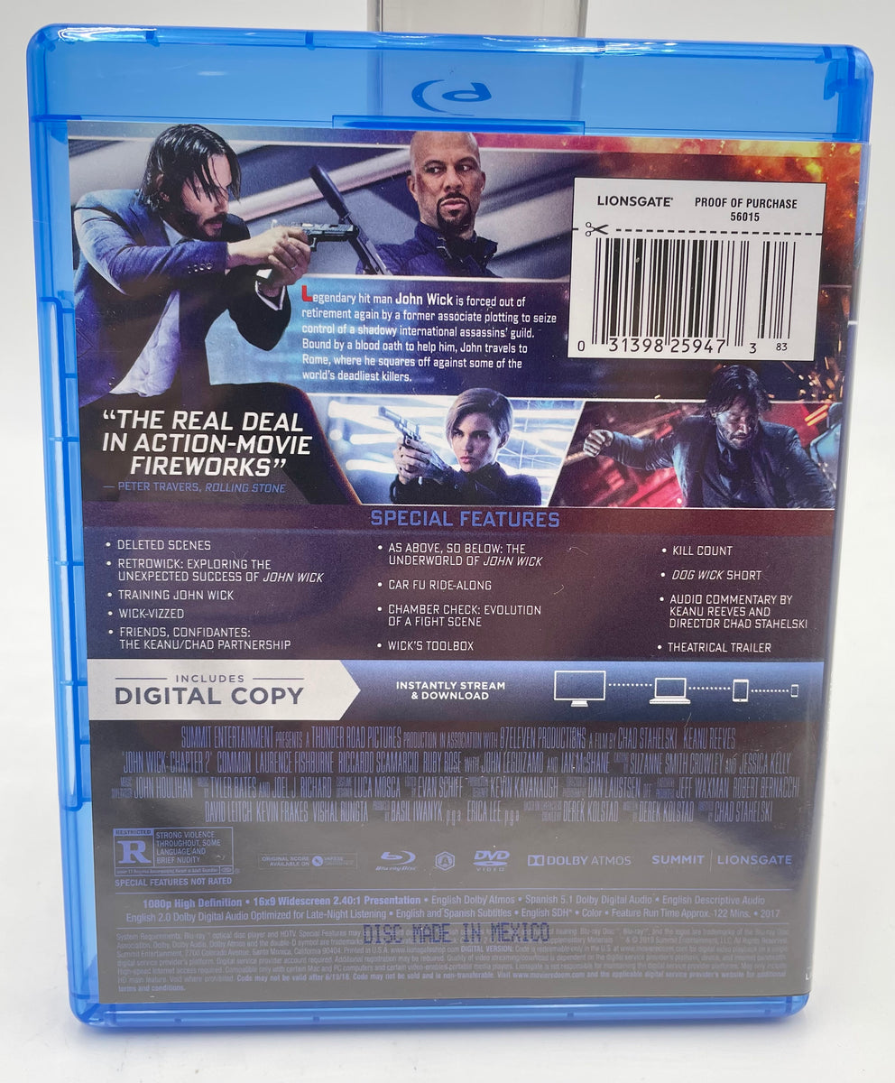 その他 Free! 2 [Blu-ray] rdzdsi3 John Wicked 2 Blu-ray & DVD, no Digital used – SRS Cinema LLC