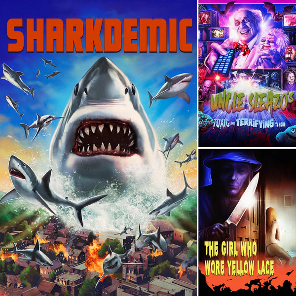 Spooktacular SRS Cinema October Blu-ray Bundle: Sharks, Sleaze, and Suspense Await!