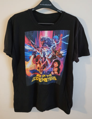 Used War of the God Monsters Large Black T-Shirt