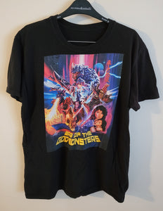 Used War of the God Monsters Large Black T-Shirt