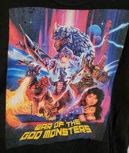 Used War of the God Monsters Large Black T-Shirt