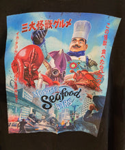Used Monster Seadfood Wars Black Large T-Shirt (Motmas)
