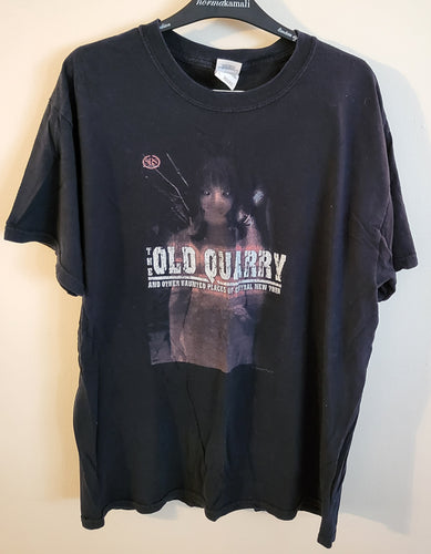 Used The Old Quarry and Other Ghost Stories of Central New York Large Black T-Shirt