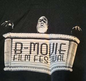 Used B-Movie Film Festival Tor Large Black T-Shirt
