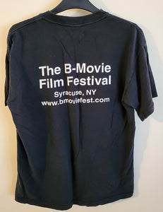 Used B-Movie Film Festival "Future" Large Black T-Shirt