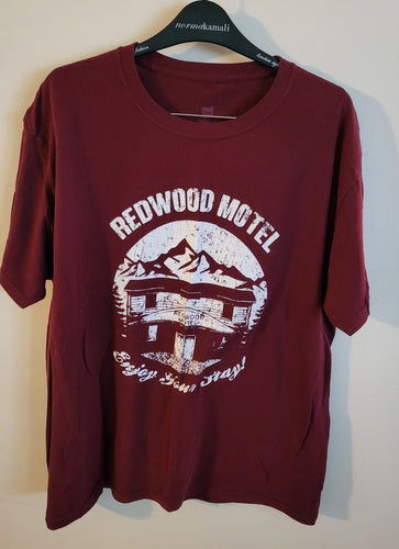 Used Night of Something Strange Red Motel Large T-Shirt