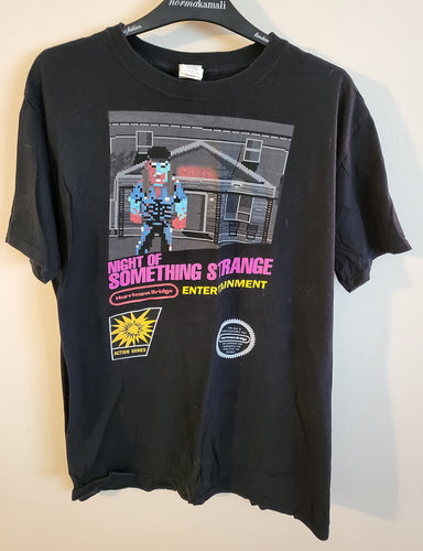 Used Night of Something Strange 8-Bit Large Black T-Shirt