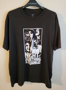 Used Night of Something Strange Zombie Montage Large Black T-Shirt
