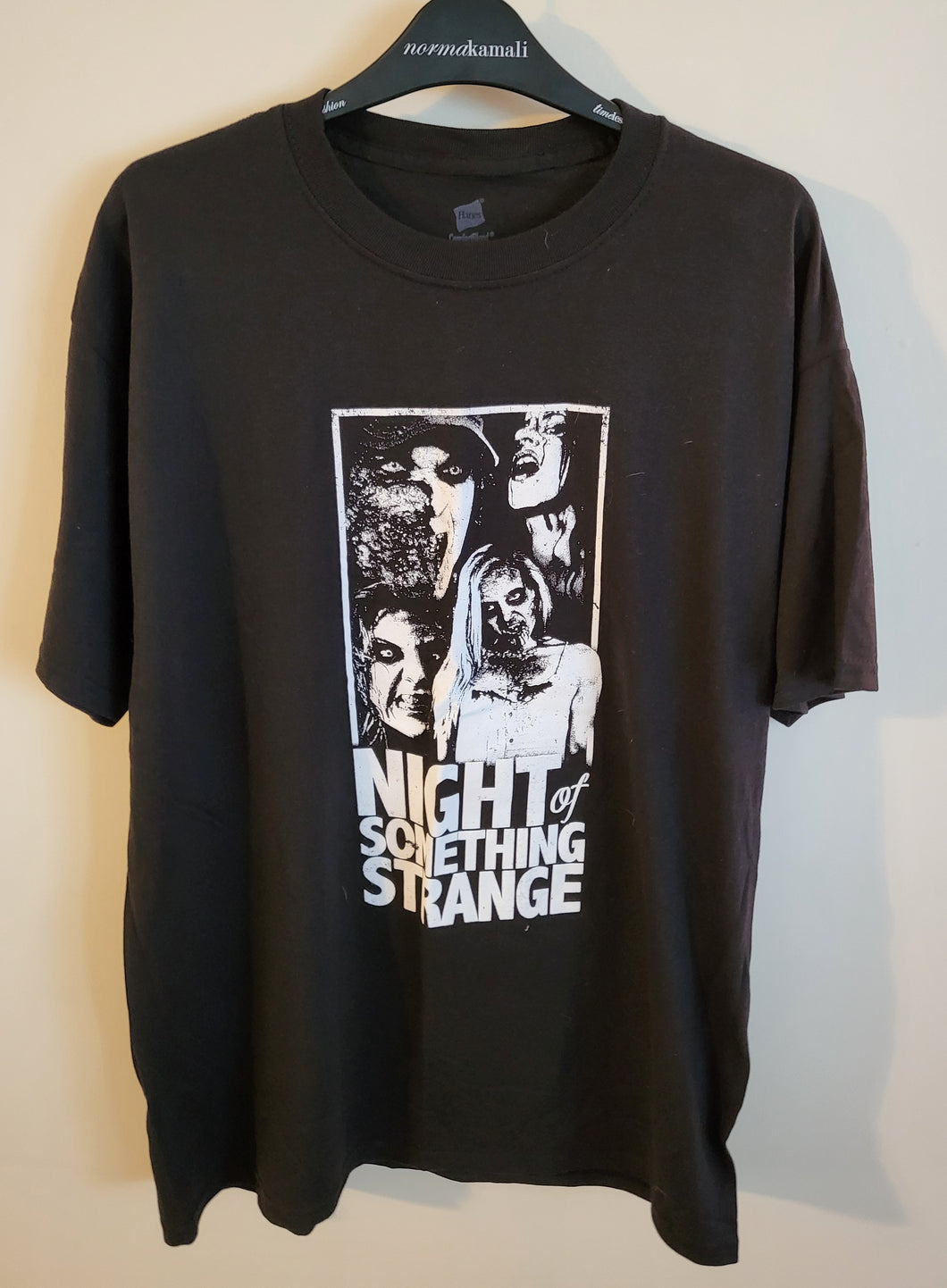 Used Night of Something Strange Zombie Montage Large Black T-Shirt