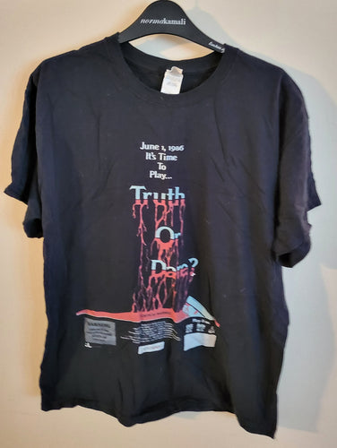 Used Truth or Dare Large Black T-Shirt