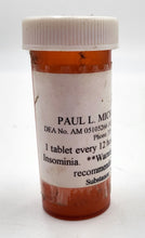 Prop Pill Bottle Paul L. Michaels "Turnacin" from "Vicious Sweet" Movie