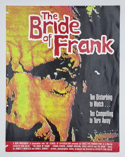 Bride of Frank, The, Flyer, 8.5x11, RARE