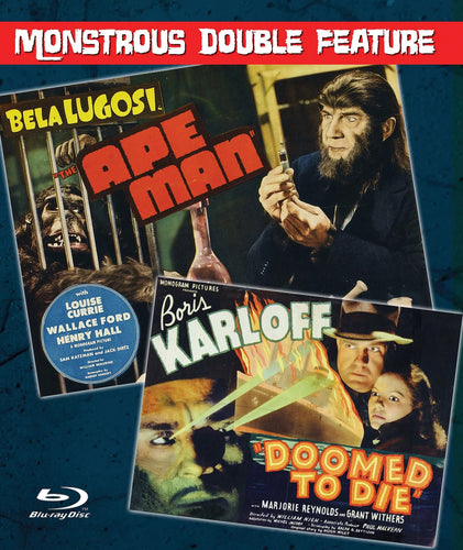 Ape Man & Doomed to Die (Double Feature), The, Blu-ray