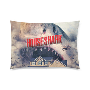 House Shark Pillow Case Custom Zippered Pillow Cases 20"x30"(Twin Sides)