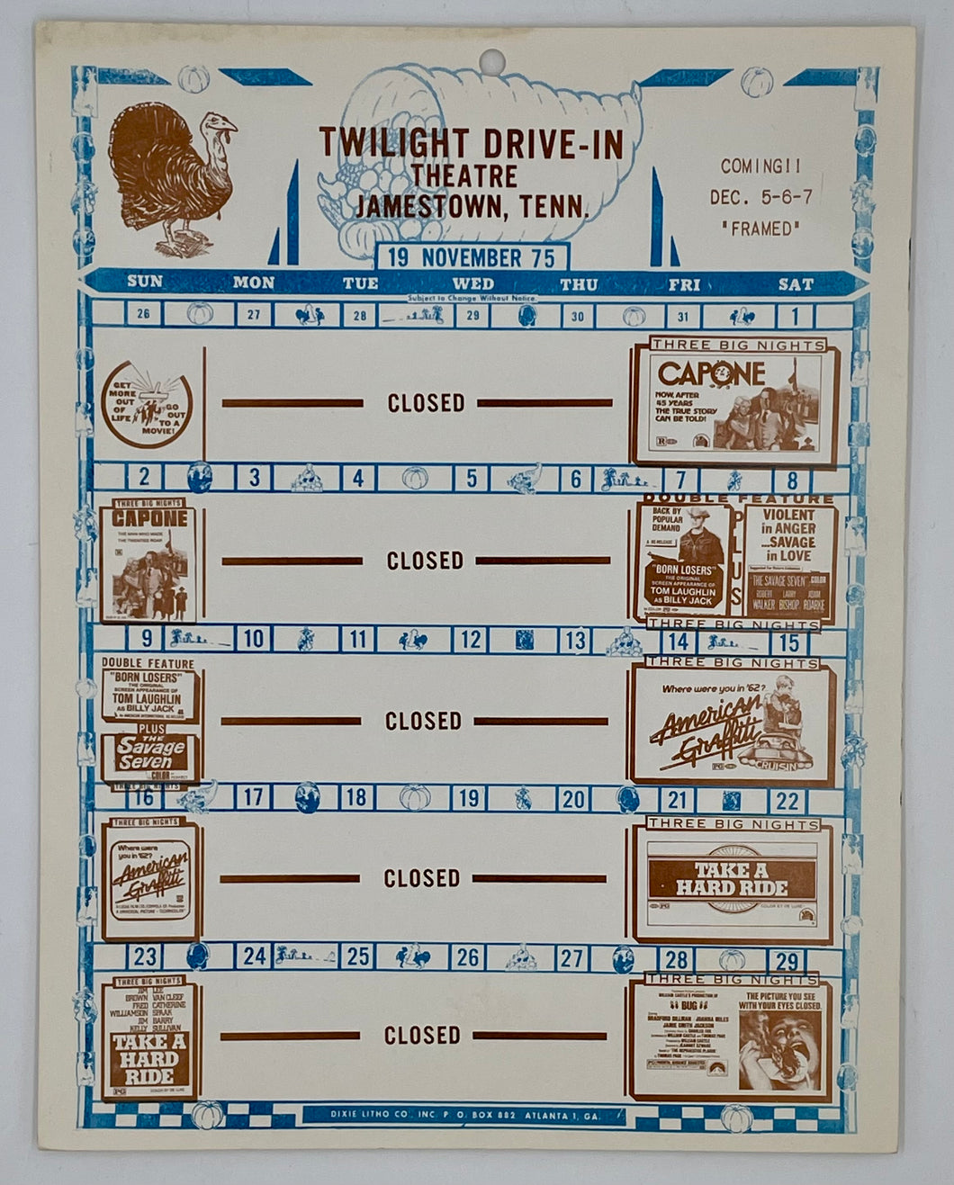 Vintage Drive-In Mini-Posters