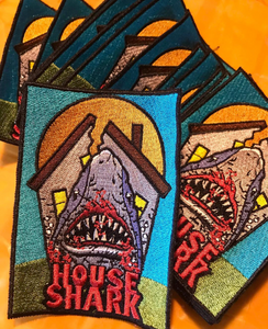 House Shark 4" 100% Embroided Patch