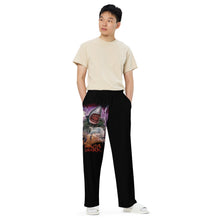 House Shark Halloween unisex wide-leg pants