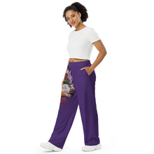 House Shark Halloween unisex wide-leg pants