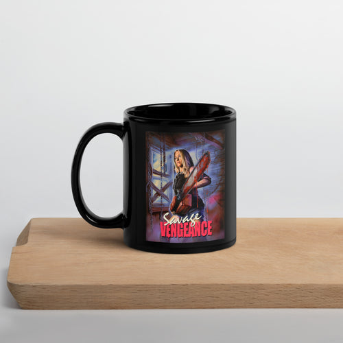 Savage Vengeance Black Glossy Mug