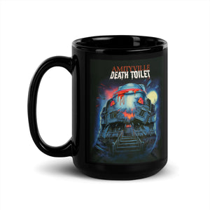 Amityville Death Toilet Black Glossy Mug