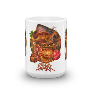 House Shark Christmas Mug