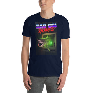 Bad CGI Sharks VHS T-Shirt Short-Sleeve Unisex T-Shirt