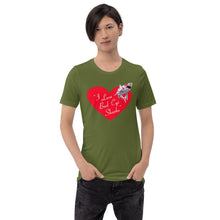 Bad CGI Sharks Woman's Shark Heart Short-Sleeve Unisex T-Shirt