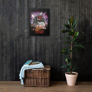 House Shark Halloween Canvas