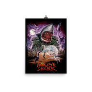 House Shark Halloween Poster