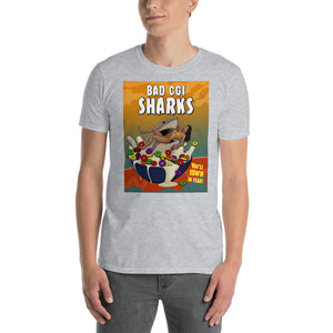 Bad CGI Sharks Cereal Short-Sleeve Unisex T-Shirt