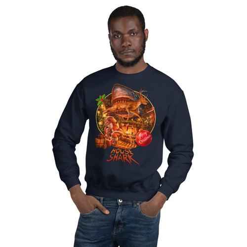 House Shark Christmas Unisex Sweatshirt