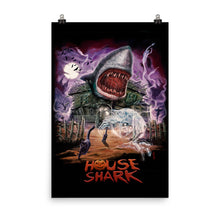 House Shark Halloween Poster