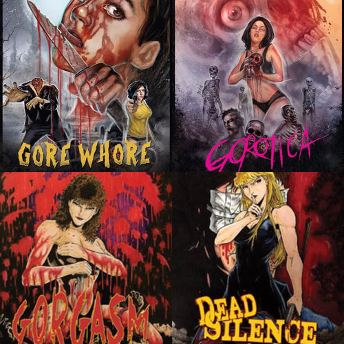 4 Pack DVD Gorotica Gorgasm Gore Whore Dead Silence