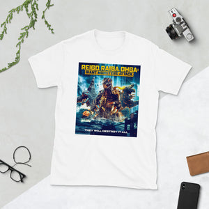 Reigo, Raiga, Ohga; Giant Monsters Attack Short-Sleeve Unisex T-Shirt