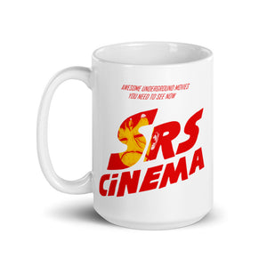 SRS Truth or Dare Logo White glossy mug